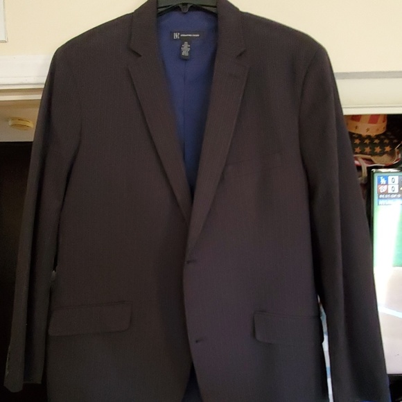 MENS BLACK PINSTRIPE XXL BLAZER